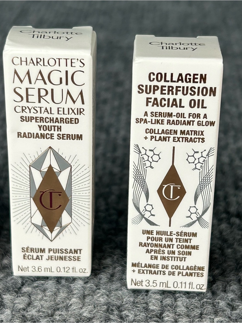 Charlotte Tilbury 5 pc Skincare Serum Moisturizer Lippie PILLOW TALK M Travel sz - Picture 3 of 6